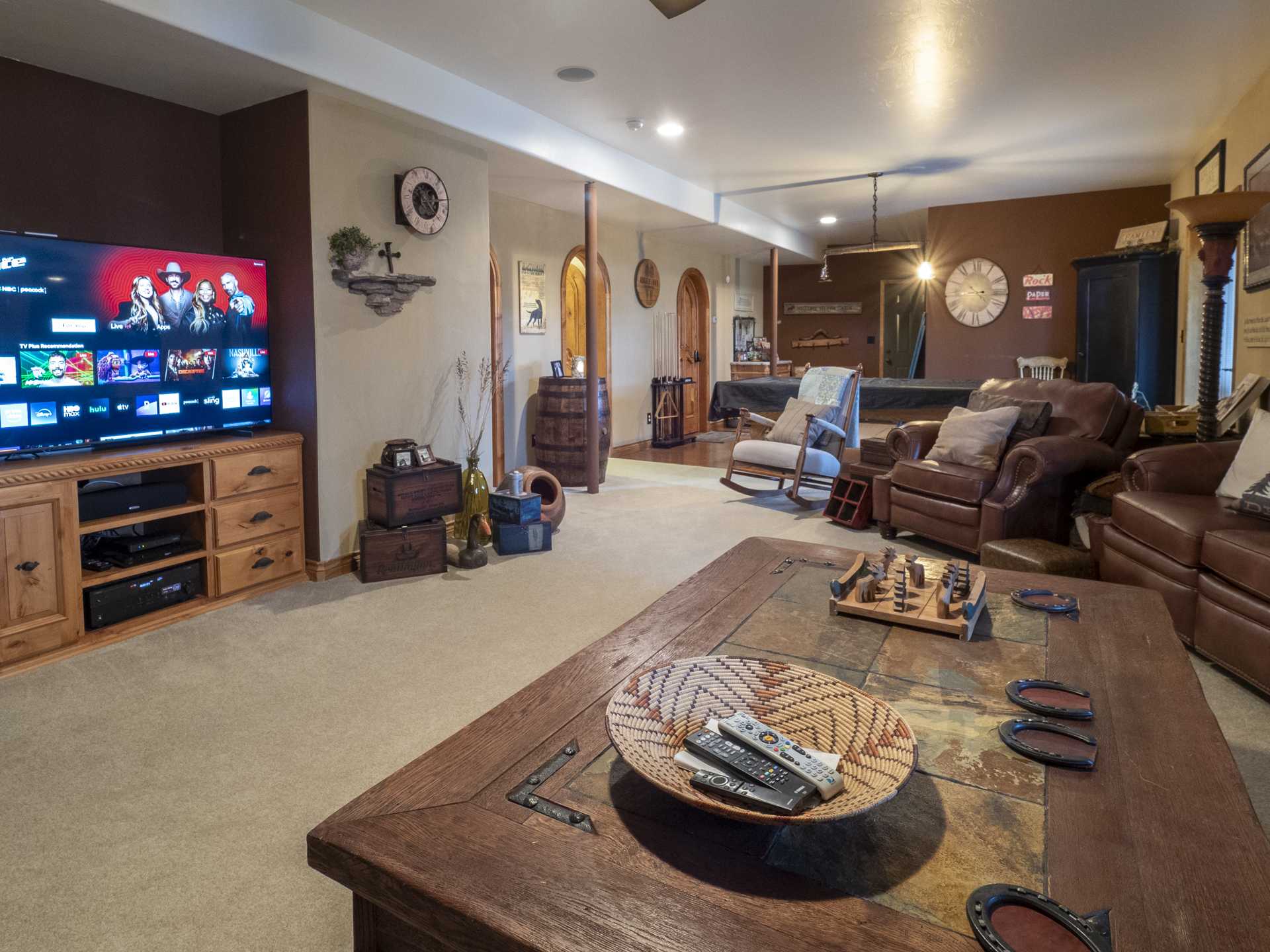 Downstairs family room